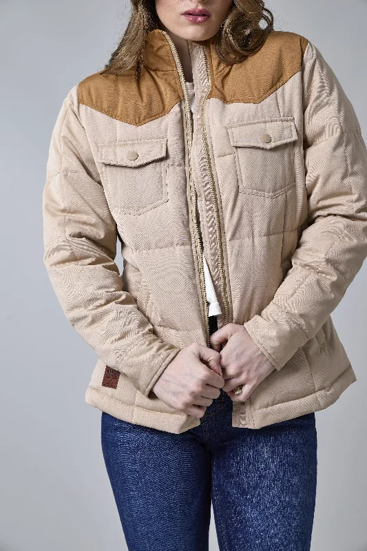 Wyldfire Jacket - Tan Women's softshell jackets