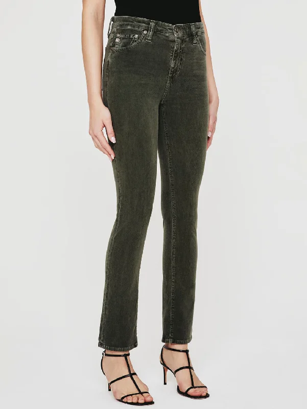 Mari Mid Rise Straight Corduroy Jean