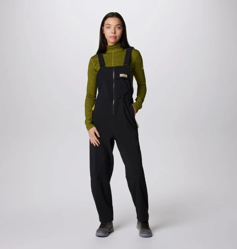 Women's Wallowa Softshell Overalls - Black Women's windproof jackets