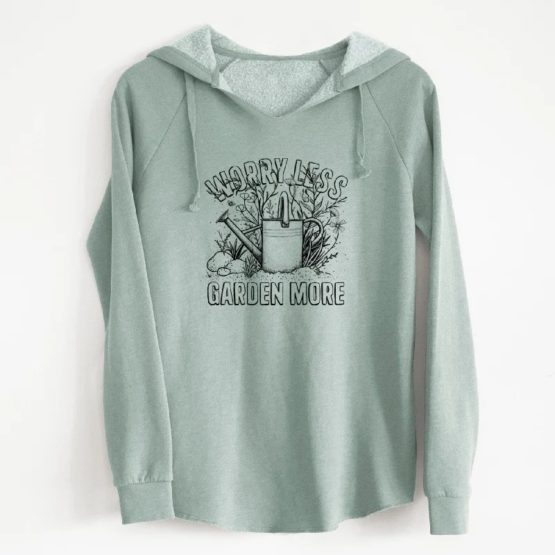 Worry Less — Garden More - Cali Wave Hooded Sweatshirt Cozy Women’s Hoodie