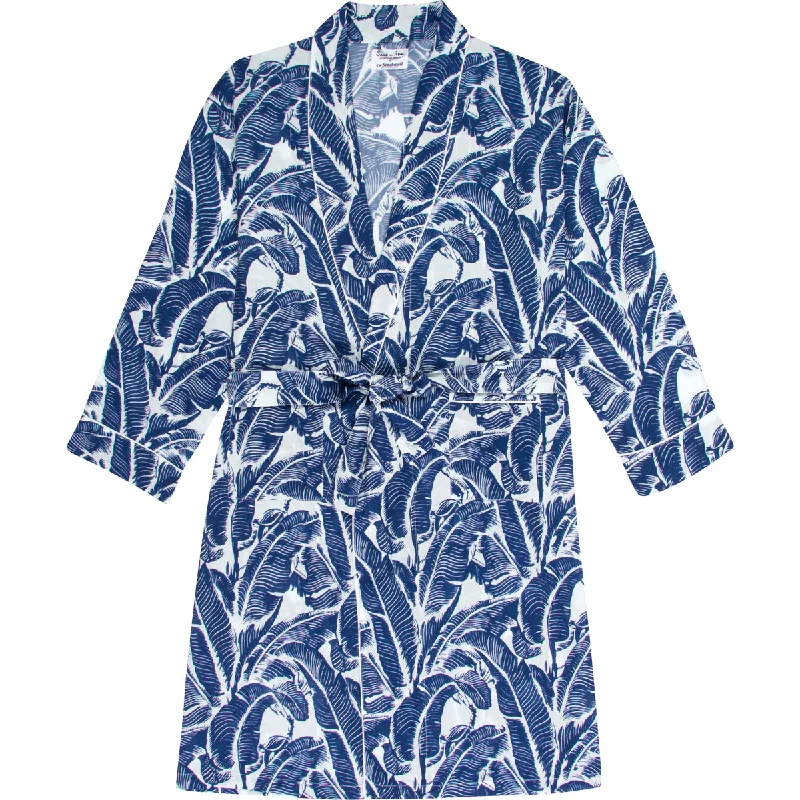 Women's Martinique® Blue Banana Leaf Robe Personalized pajama sets