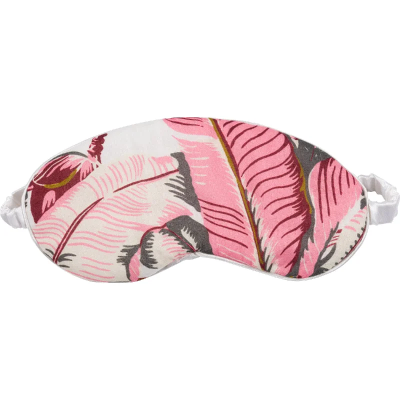 Women's Martinique® Pink Banana Leaf Eye Mask Hoodie pajama sets