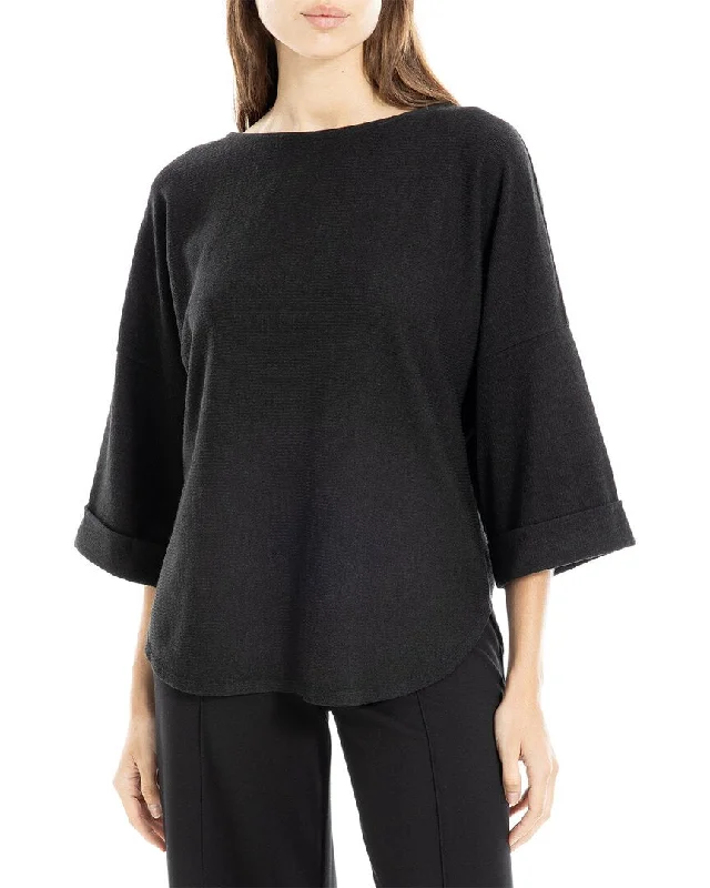 Max Studio Rib Knit Top Wool sweaters