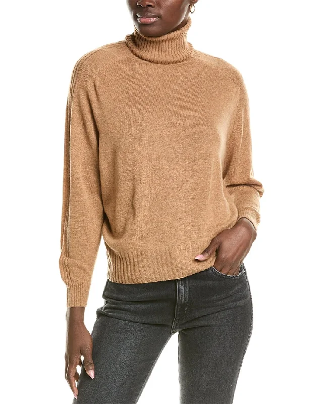 Brodie Cashmere Wool & Cashmere-Blend Overarm Rib Roll Neck Jumper Streetwear sweaters