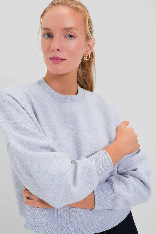 Heathered Gray Cropped Evans Pullover Outdoor sweaters