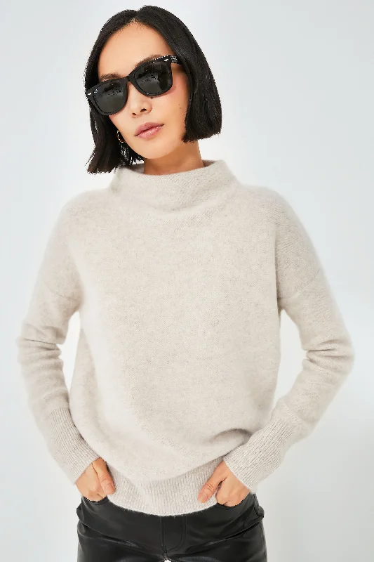 Marble Funnel Neck Sweater Comfortable sweaters for all seasons