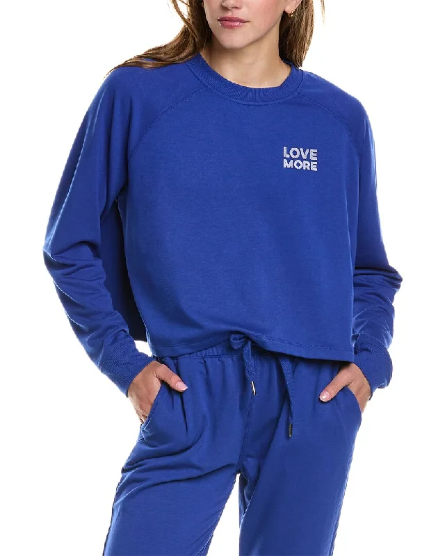 Spiritual Gangster Love More Freja Dolman Raglan Pullover Stretchable sweaters