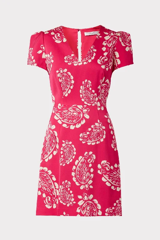 Atalie Paisley Dress Trendy mini dresses under $50