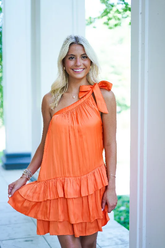 Bernadette Dress - Orange - FINAL SALE Glamorous mini dresses