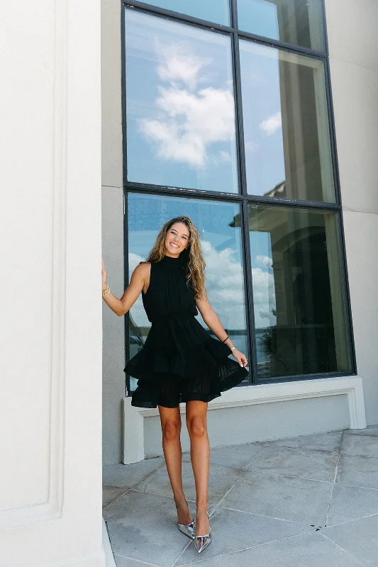 Do A Twirl Mini Dress - Black Best mini dresses for date night