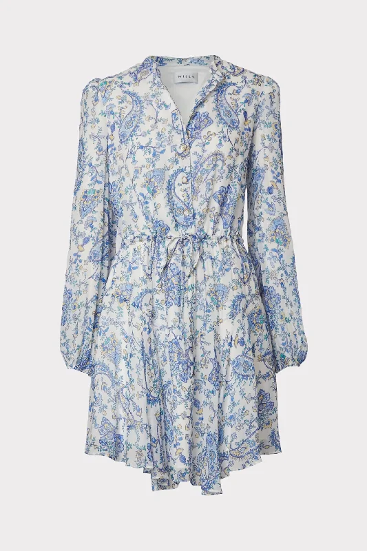 Reina Sketched Paisley Dress Spring mini dresses