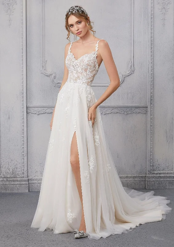 Blu by Morilee Cipriana Wedding Dress Empire Waist Gown