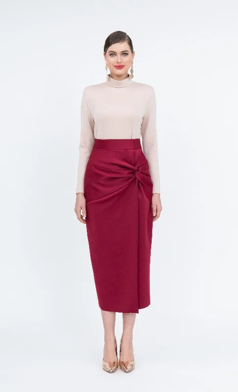 Darla Skirt in Red Dahlia Bright color unclassified skirts