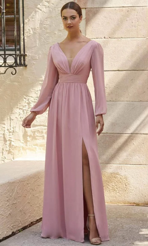 Christina Wu Celebration 22142 - Chiffon V-neck Evening Gown Fashion-forward party dresses