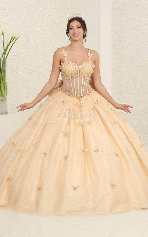 May Queen LK239 - Butterfly Corset Ballgown Preppy party dresses