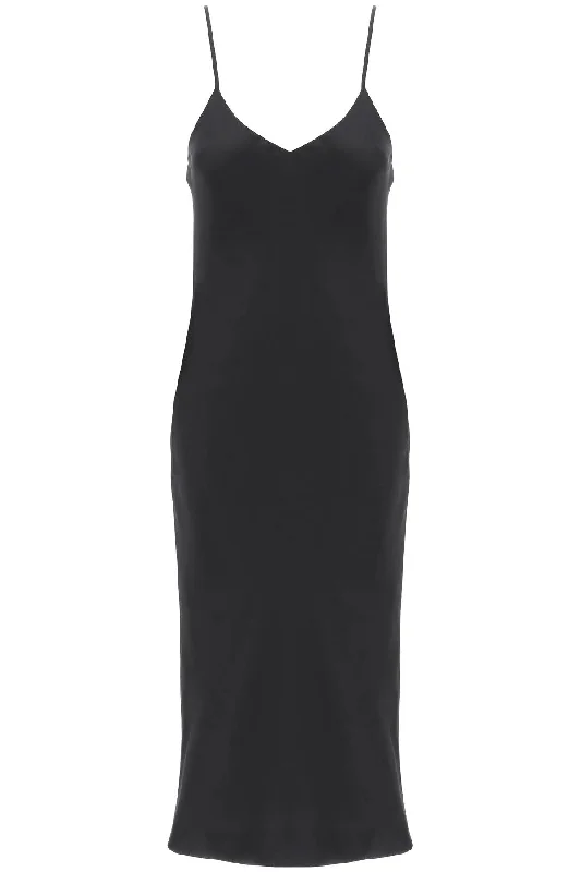 NORMA KAMALI midi crêpe slip dress Wrap midi dresses