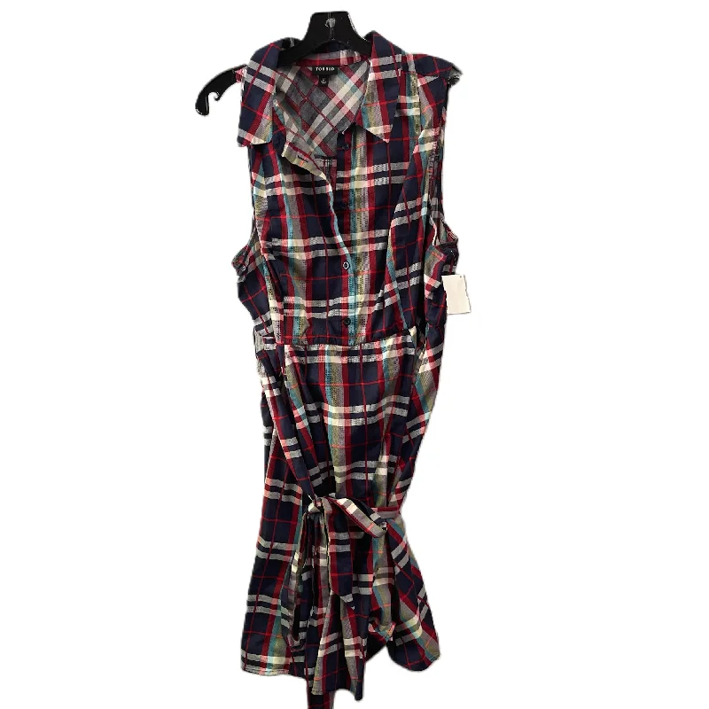 Plaid Pattern Dress Casual Short By Torrid, Size: 3x High-waist Skirt Trend