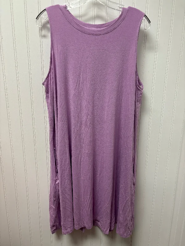 Purple Dress Casual Short Time And Tru, Size 1x Lace Mini Skirt