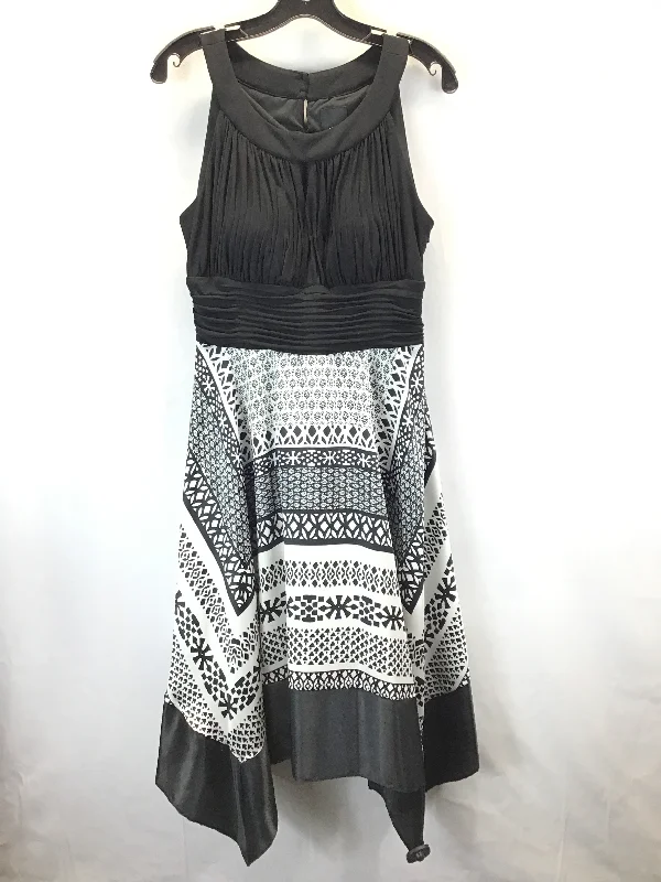 Dress Casual Midi By Melrose And Market In Black & White, Size: Xl Wool Midi Skirt