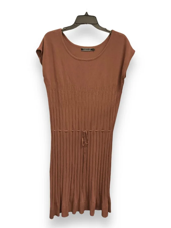 Dress Casual Midi By Peruvian Connection In Brown, Size: L Plain Midi Skirt