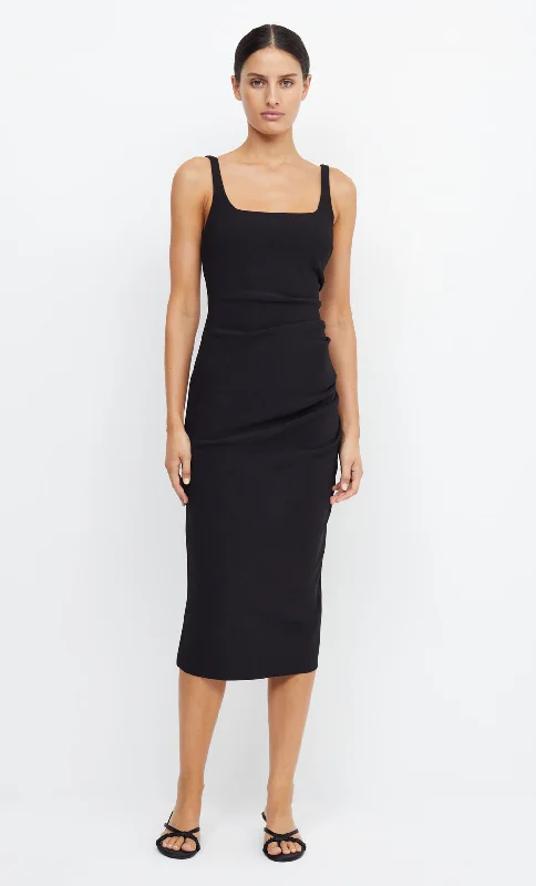 BE MINE SQUARE NECK DRESS - BLACK Affordable unclassified dresses