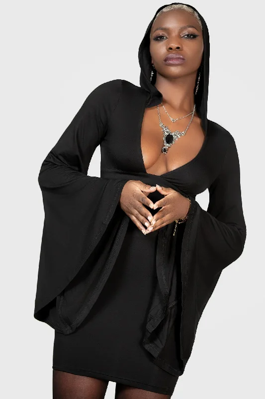 Deity Hood Dress - Resurrect Halter unclassified dresses