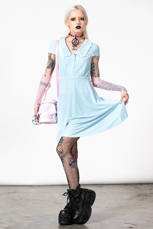 Every Mourning Collar Dress [PASTEL BLUE] - Resurrect Wedding guest unclassified dresses