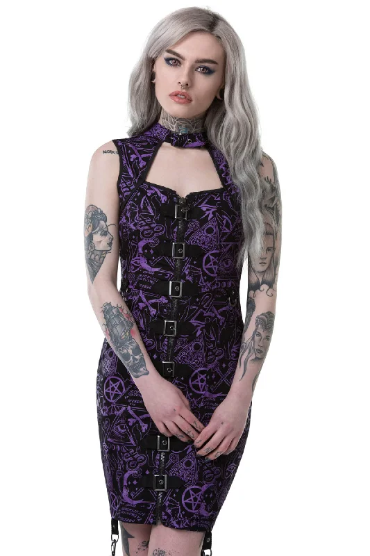 Miss Morbid Buckle-Up Dress [B] - Resurrect Wedding guest unclassified dresses