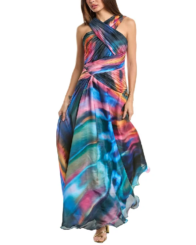 Theia Stacy Halter Neck Gown Affordable unclassified dresses